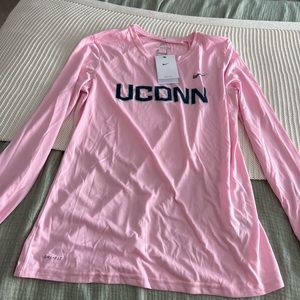 Nike Dri Fit Pink Long Sleeve UCONN